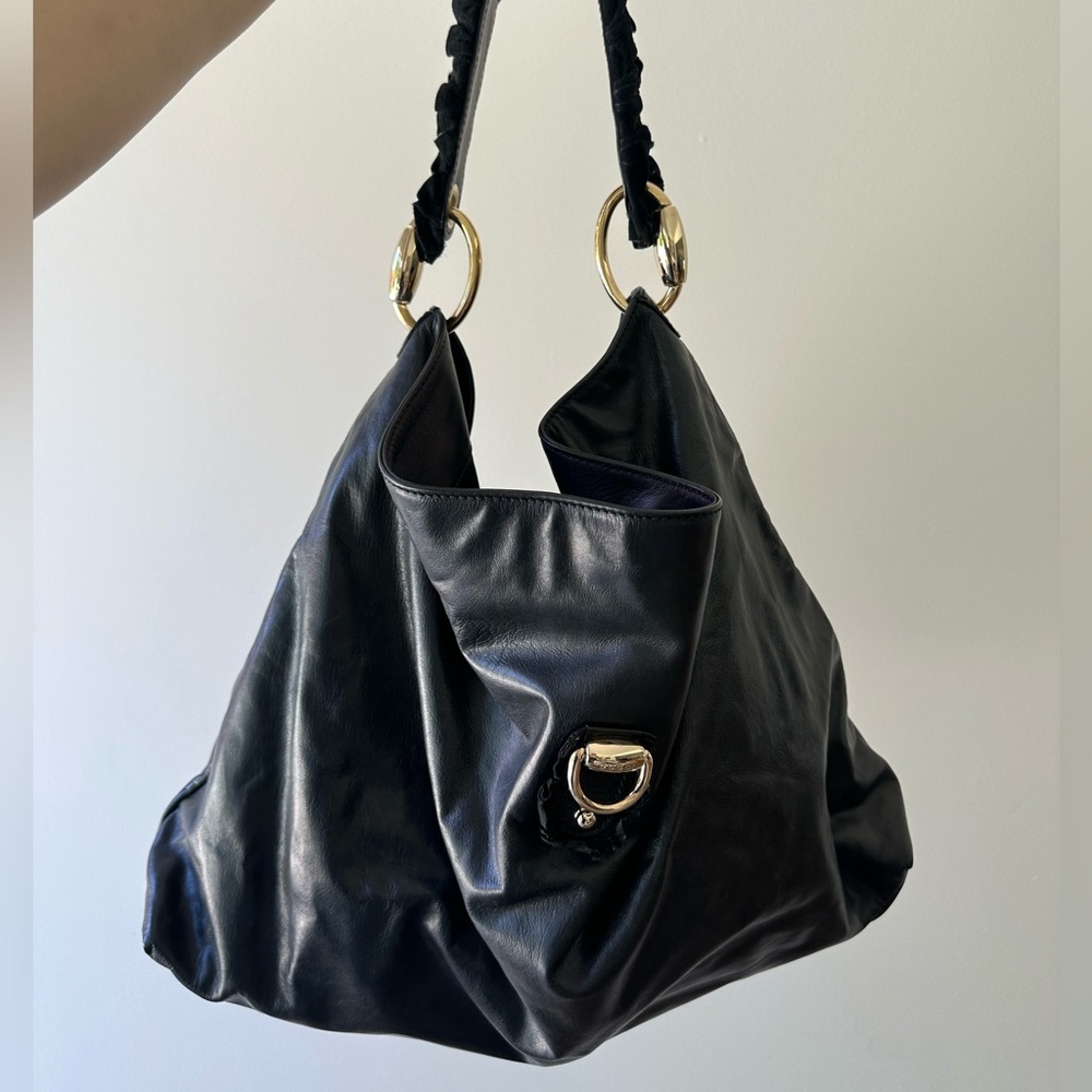 Gucci Leather Shoulder Hobo Bag